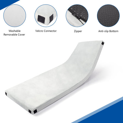Zimtown Outdoor 2.5-inch Memory Foam Camping Mattress Portable Roll-Up Sleeping Mat, Small Gray