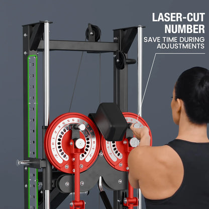 Syedee Lateral Raise Machine, Adjustable Standing Chest Fly and Shoulder Press Machine with 15 Height Setting,450lbs Capacity for Reverse Delt, Lat, and Chest Workout Home Gym