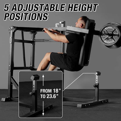 Syedee Squat Machine, Plate Loaded Hack Squat Machine with 800LBS Weight Capacity,Pendulum Squat Machine For Lower Body Strength Training