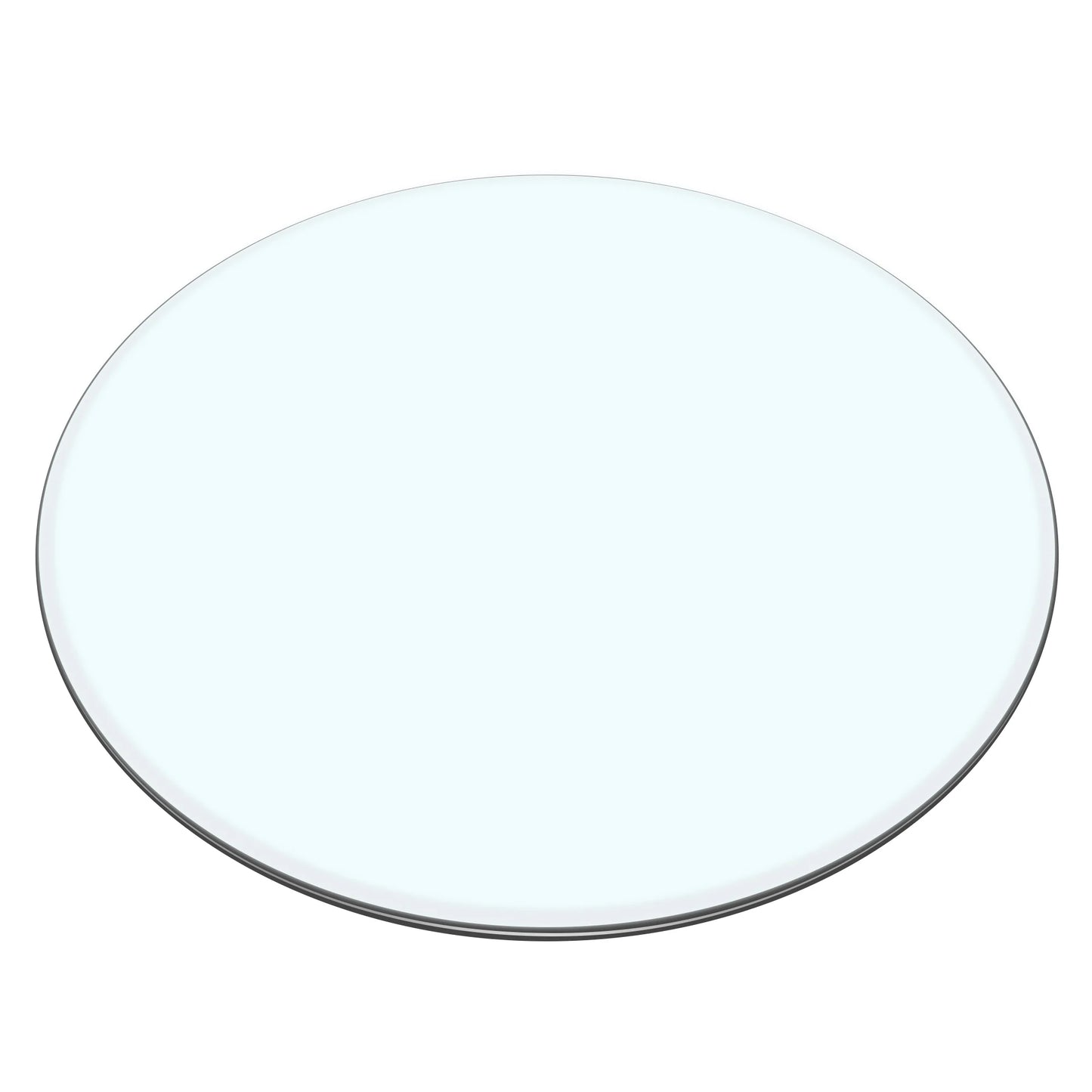 40 Inch Round Glass Dining Table Top,Circle Tempered Glass Kitchen Table Top with 4-6 Rubber Anti-Slip Ring,0.35 Clear Circular Dining Table Top, for Dining,Restaurant Table and Lazy Susan