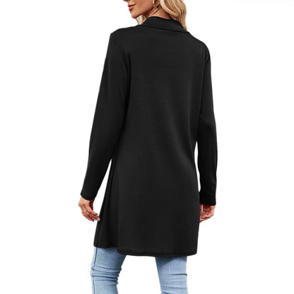 SHIBEVER Cardigan for Womens Classic Kimono Long Sleeve Cardigan Casual Open Front knit Solid Color Cardigan Lightweight Sweaters Coat Soft Outwear