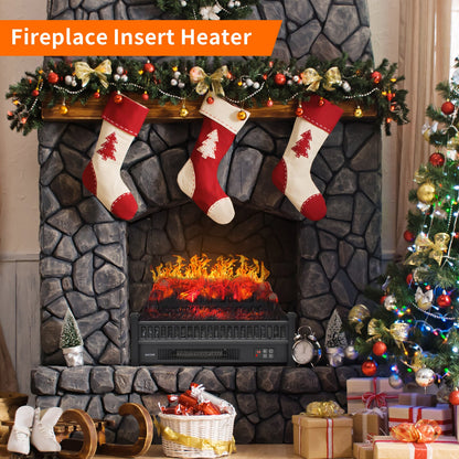 Zimtown 23" 1400W Electric Fireplace Logs Heater FreeStanding Fire Flame Stove