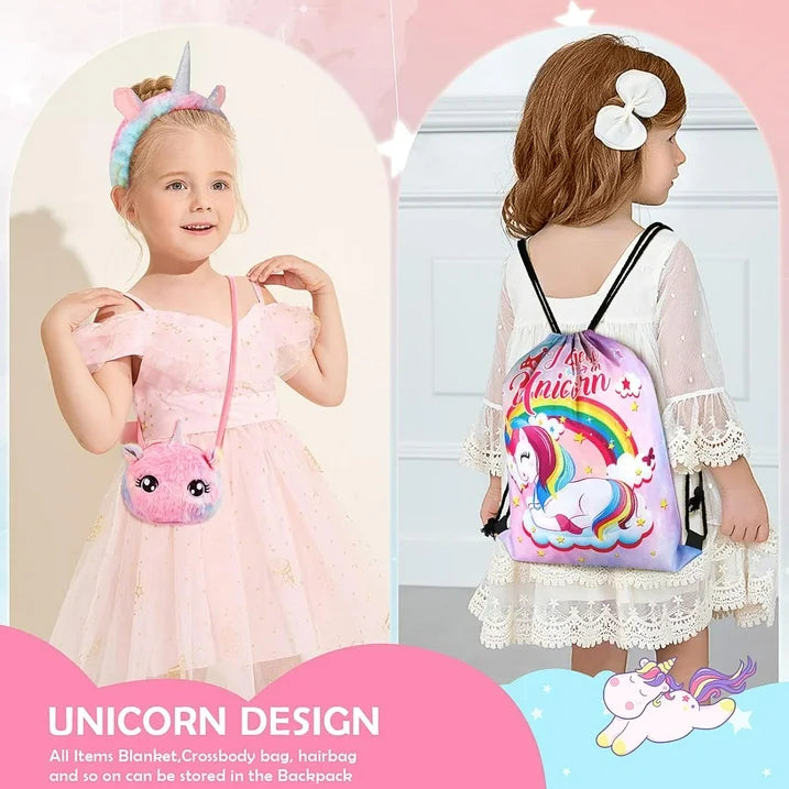 SRIZIAN Unicorn Gift Set, 8-Piece Glow-in-Dark Christmas Birthday Festival